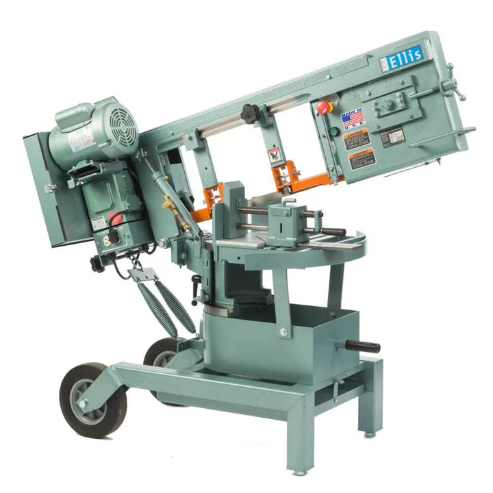 Ellis 10 Ft. 1HP Electric Mitre Band Saw with Dual Roller Support Stand Bundle 2