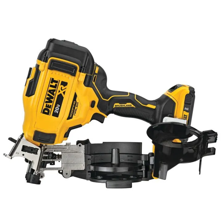 DEWALT 20V MAX 15-Degree Cordless Coil Roofing Nailer Kit - Professional Grade Performance 5