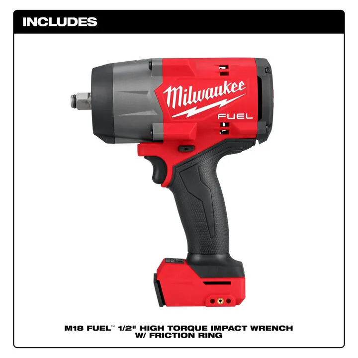 Milwaukee M18 Professional Power Bundle: XC8.0 Starter Kit, Impact Wrench & Tire Inflator 4
