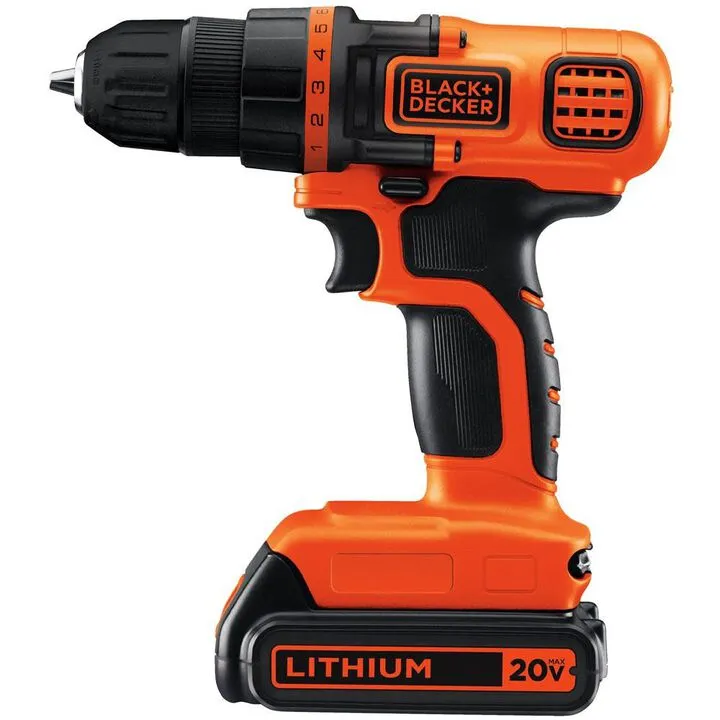 Black and Decker 20V MAX Lithium Drill Project Kit - Essential Home DIY Power Tool Set 1