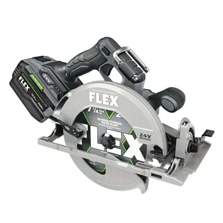 FLEX 24V 7-1/4in Circular Saw Stacked-Lithium Kit - Professional Grade Power 1