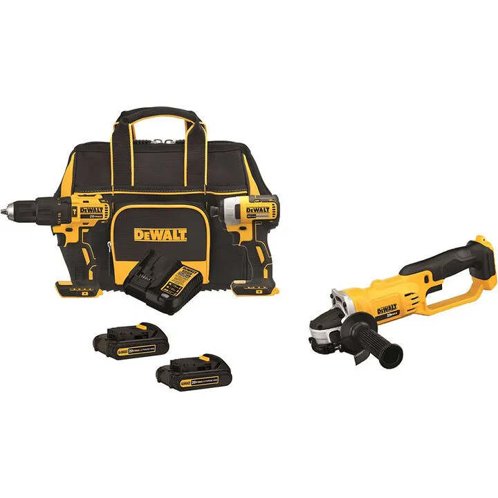 DEWALT 20V MAX Brushless 3-Tool Combo Kit - High-Performance Professional Bundle