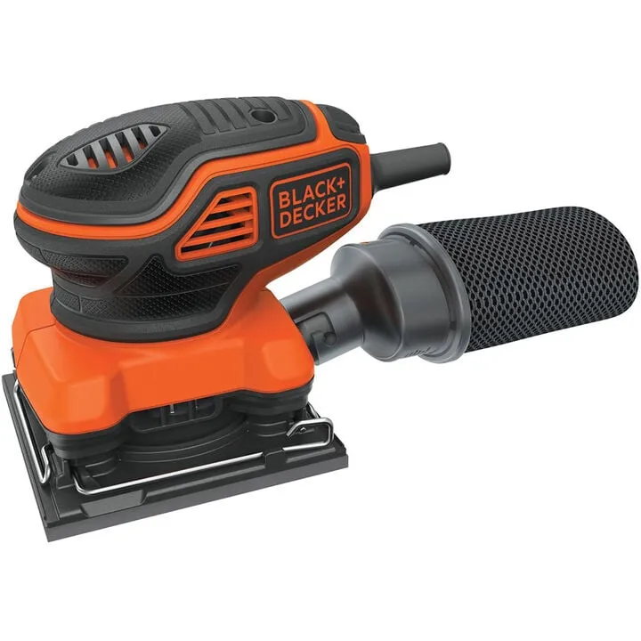 Black and Decker 2.0 Amp Electric 1/4 Sheet Orbit Sander for Precise Finishing