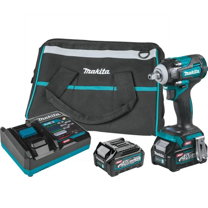 Makita 40V max XGT Brushless 1/2in Impact Wrench Kit - 4-Speed Precision Control