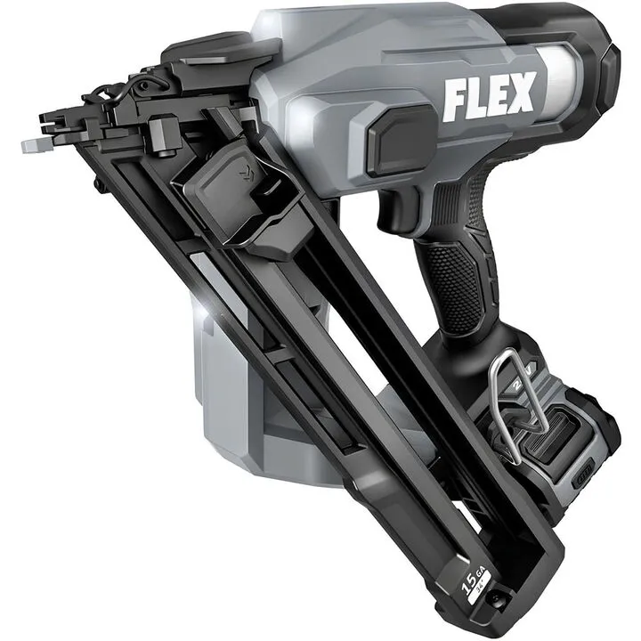 FLEX 24V Cordless 15 Gauge Angled Finish Nailer Kit - High-Performance Precision Fastening