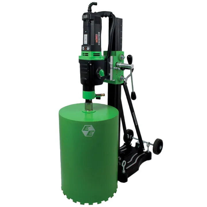 CS Unitec 3-Speed 14-Inch Wet Core Drill System with Integrated Vacuum Stand and Pump