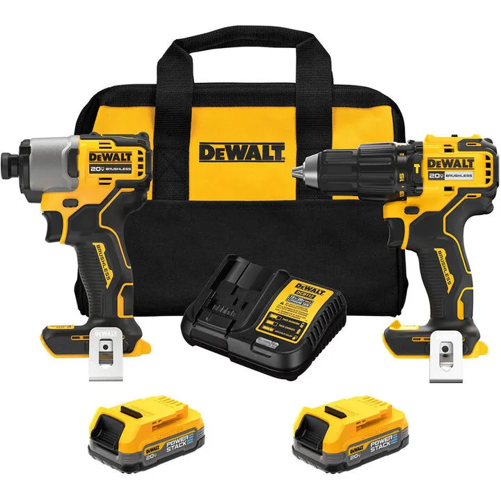 DEWALT 20V MAX Brushless 2-Tool Combo Kit - High-Performance Cordless Power Set