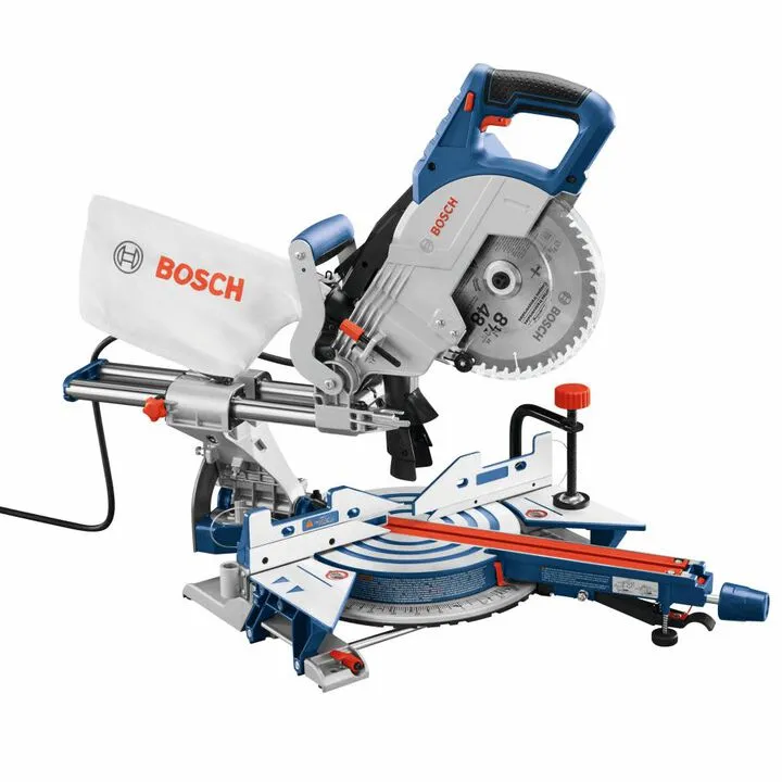 Bosch 8 Inch Single Bevel Compound Miter Saw - Compact Precision for Professionals