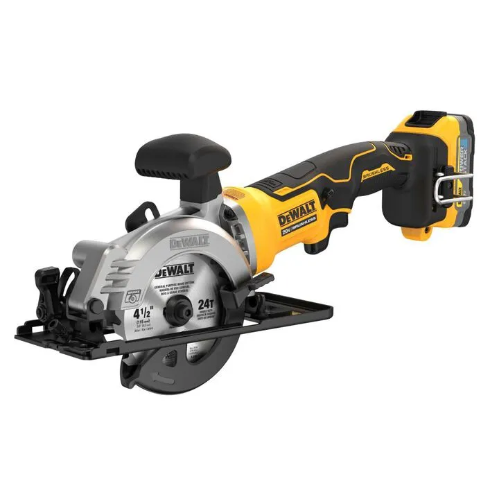 DEWALT ATOMIC 20V MAX 4 1/2in Circular Saw Kit - Optimized for Precision DIY