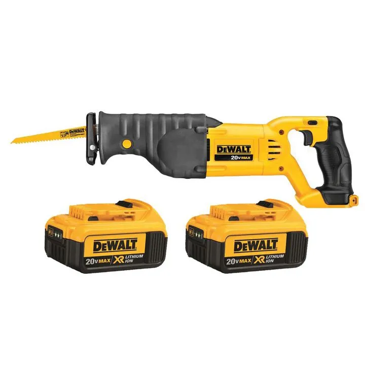DEWALT 20V Max Reciprocating Saw & 4Ah XR Battery 2pk Bundle - Professional Grade