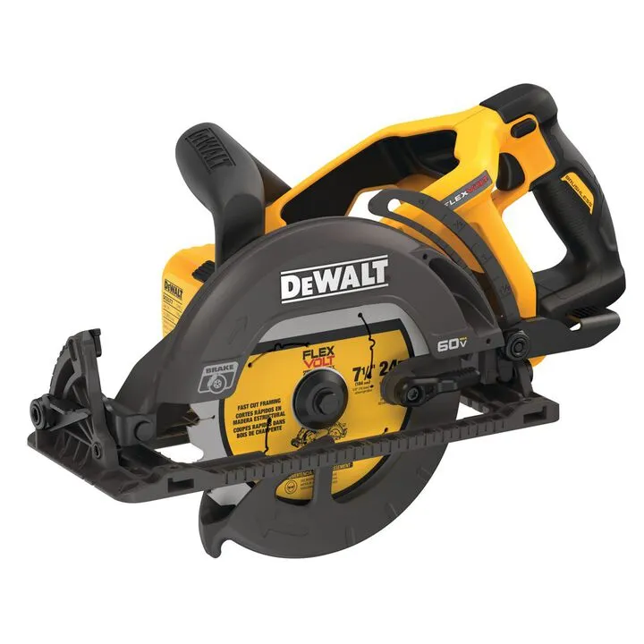 DEWALT 60V MAX 7-1/4 Inch Cordless Circular Saw & 4-1/2 - 6 Inch Grinder Professional Bundle 4