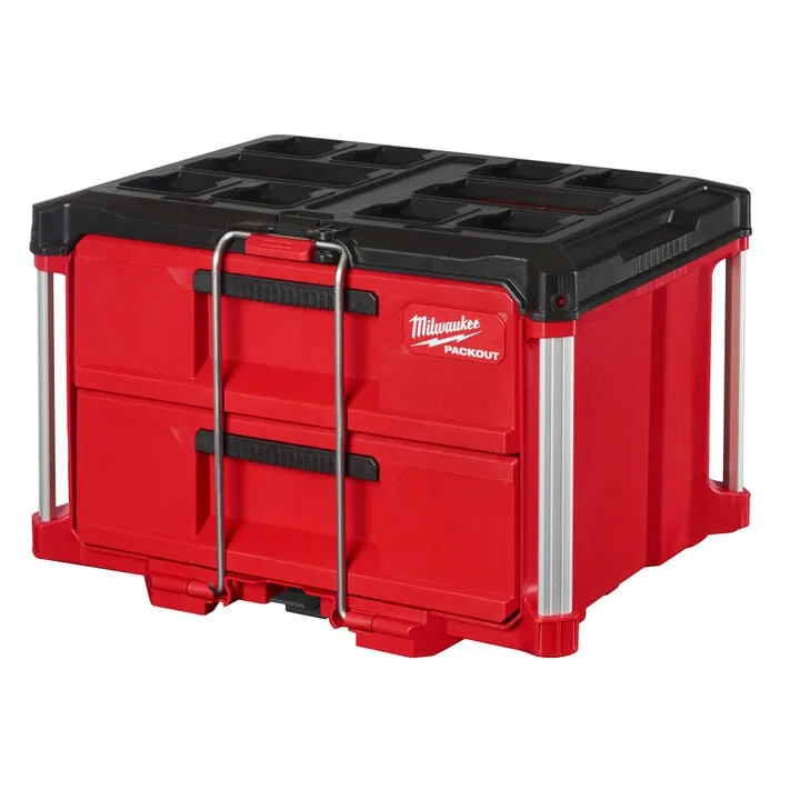 Milwaukee M18 Impact Wrench with 36-Piece Socket Set and 2-Drawer Tool Box Bundle 21