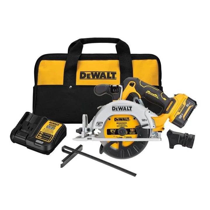 DEWALT Xtreme 12V Max 5-3/8 in Brushless Cordless Circular Saw Kit - Precision & Portability 1