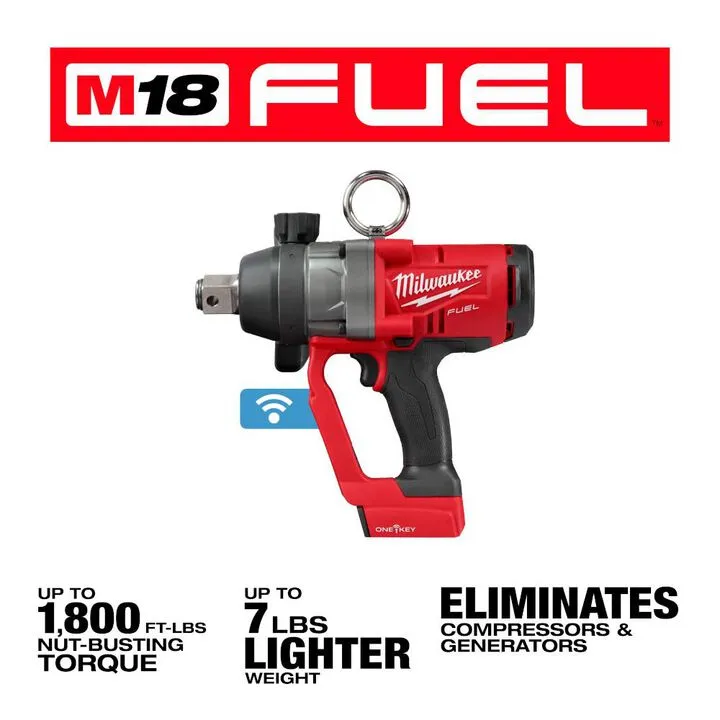 Milwaukee M18 FUEL 1 in. High Torque Impact Wrench with ONE-KEY (Bare Tool) 2