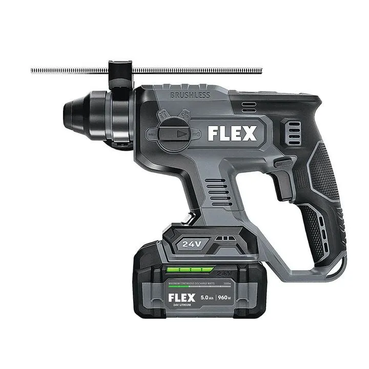 FLEX 24V 7/8-in. SDS Plus Rotary Hammer Kit - High-Performance Masonry Solution 2