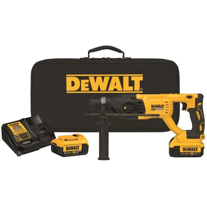 DEWALT 20V MAX XR Brushless 1-in D-Handle Rotary Hammer Kit (DCH263)