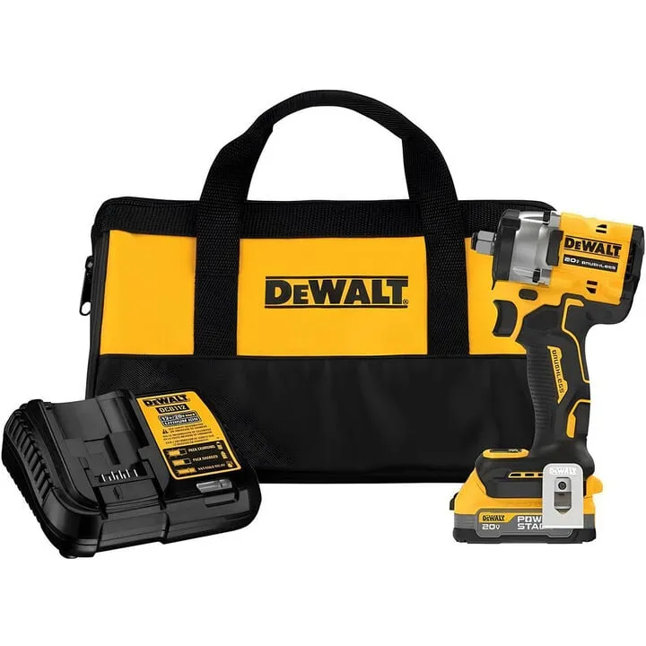 DEWALT 20V MAX 1/2in Compact Impact Wrench with Hog Ring Anvil Kit