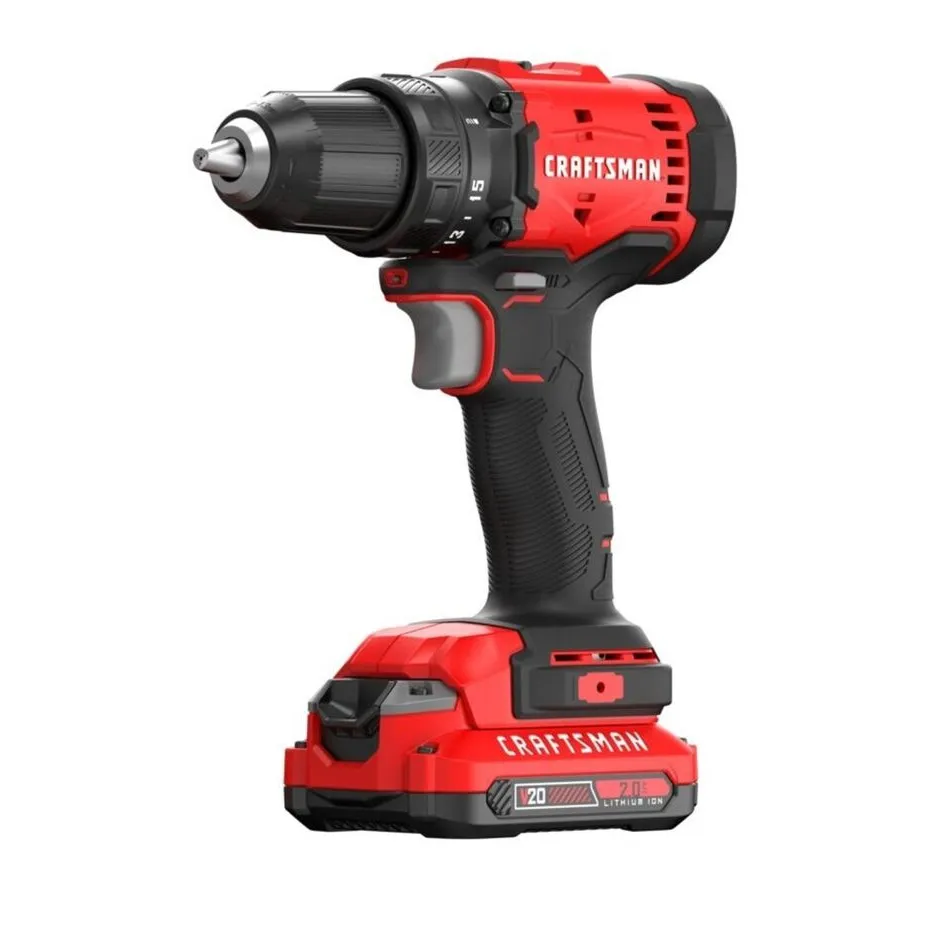 CRAFTSMAN V20 1/2 Inch Drill Driver and Impact Driver Combo Kit - Professional Grade Performance 2
