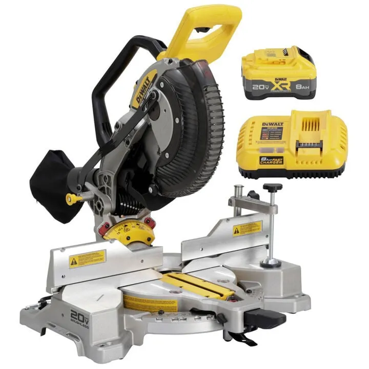DEWALT 20V MAX XR 10-Inch Double Bevel Fixed Miter Saw Kit - Professional Grade Precision