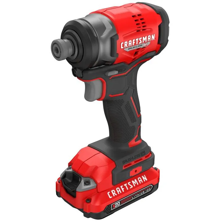 CRAFTSMAN V20 BRUSHLESS RP Cordless 1/4-Inch Impact Driver Kit with 2.0Ah Battery 2