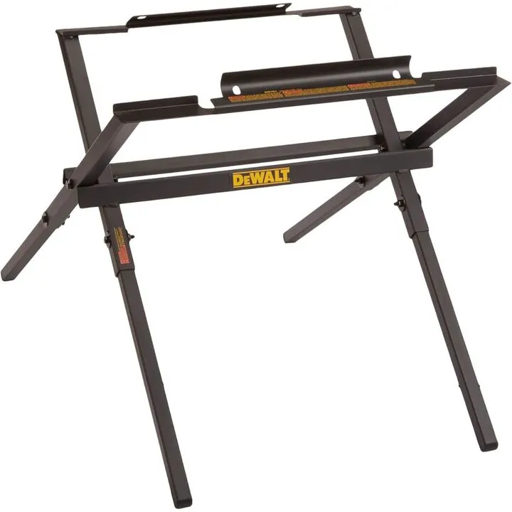 DEWALT 8-1/4 Inch Portable Jobsite Table Saw & Heavy-Duty Rolling Stand Bundle 2