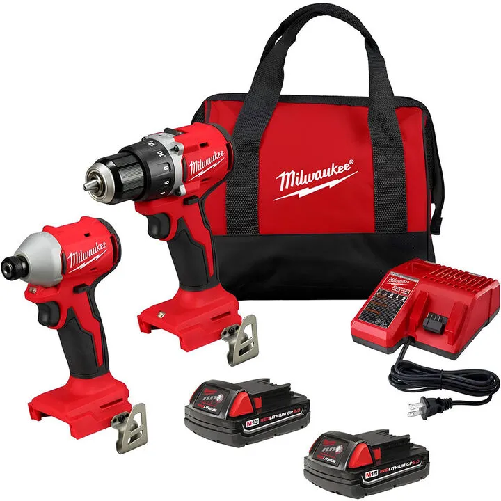Milwaukee M18 Compact 2-Tool Combo Kit - Professional Performance Set