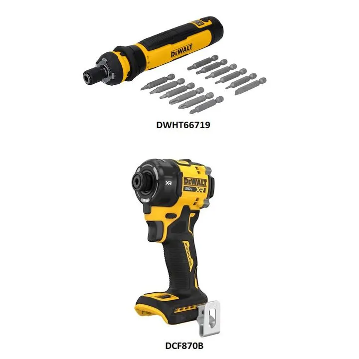 DEWALT 14-Piece 20V MAX Impact Driver & Cordless Screwdriver Professional Bundle 1