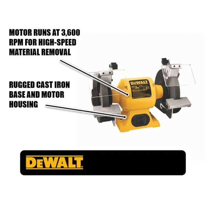 DEWALT 8-Inch Industrial Bench Grinder - Precision Metalworking Powerhouse 1