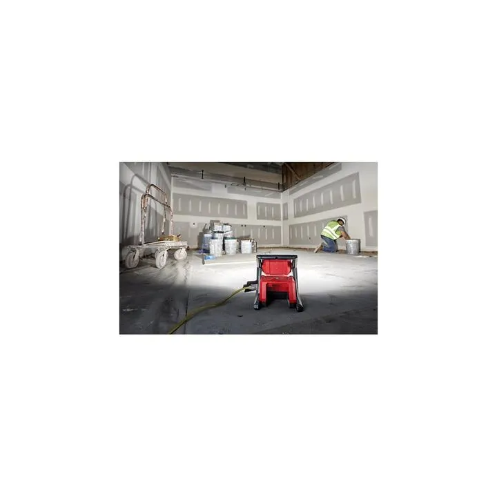 Milwaukee M12 FUEL 1/4 Inch Ratchet & M18 ROVER Dual Power Flood Light Bundle (Bare Tool) 18