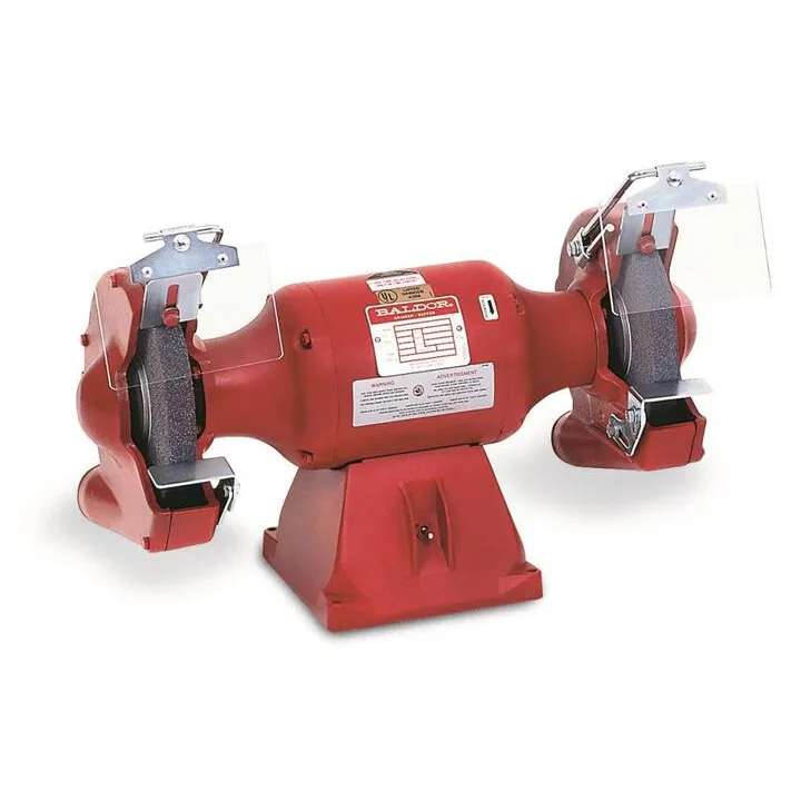 Baldor-Reliance 8 Inch Industrial Bench Grinder - High-Performance Metalworking Tool