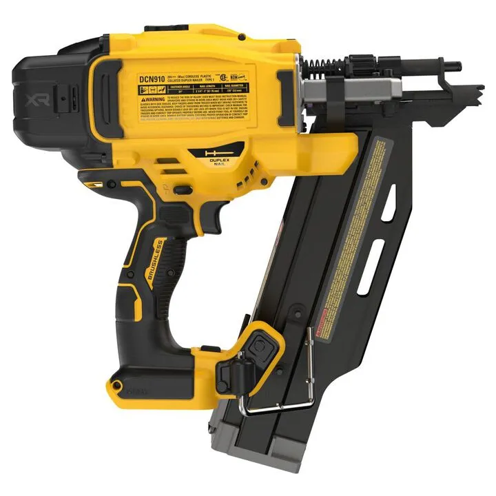 DEWALT 20V Max XR 21 Degree Plastic Collated Duplex Nailer & 16D Nail Bundle 4