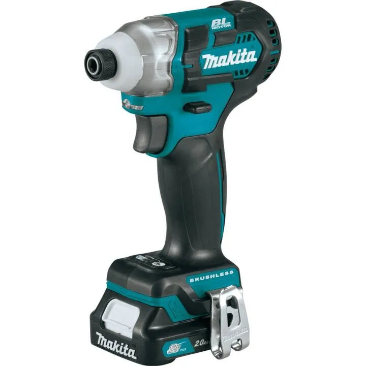 Makita 12V max CXT Lithium-Ion Brushless Cordless Impact Driver Kit (2.0 Ah) 1