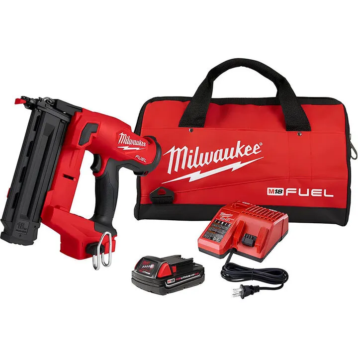 Milwaukee M18 FUEL 18 Gauge Brad Nailer Kit - Professional Cordless Performance