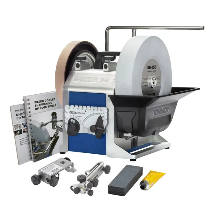 Tormek T-8 Sharpening System & Drill Bit Sharpening Attachment Bundle 1