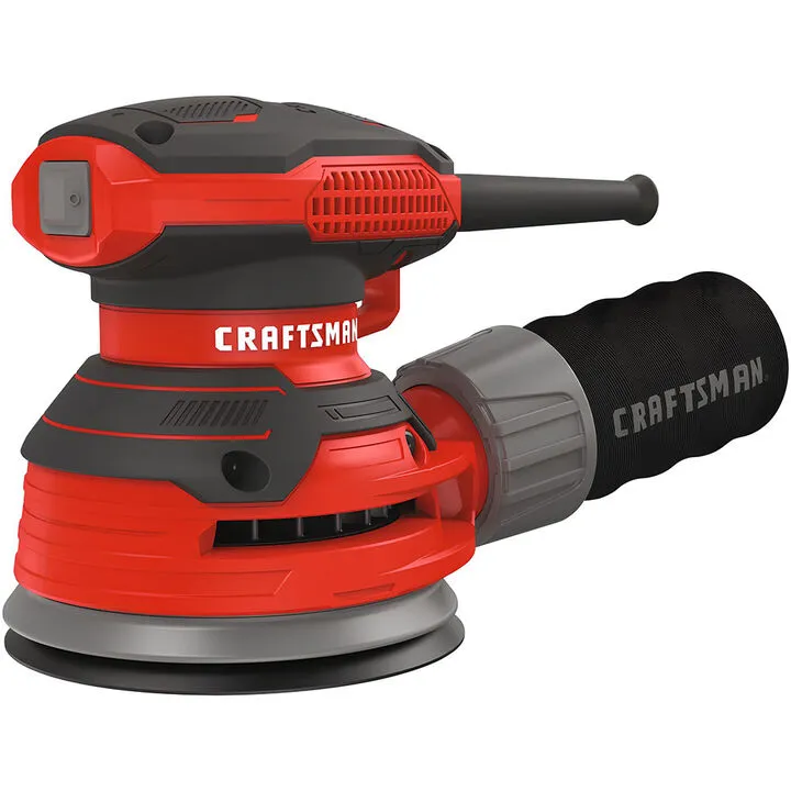 CRAFTSMAN 3 Amp 5-Inch Electric Random Orbit Sander - Precision Woodworking Power Tool