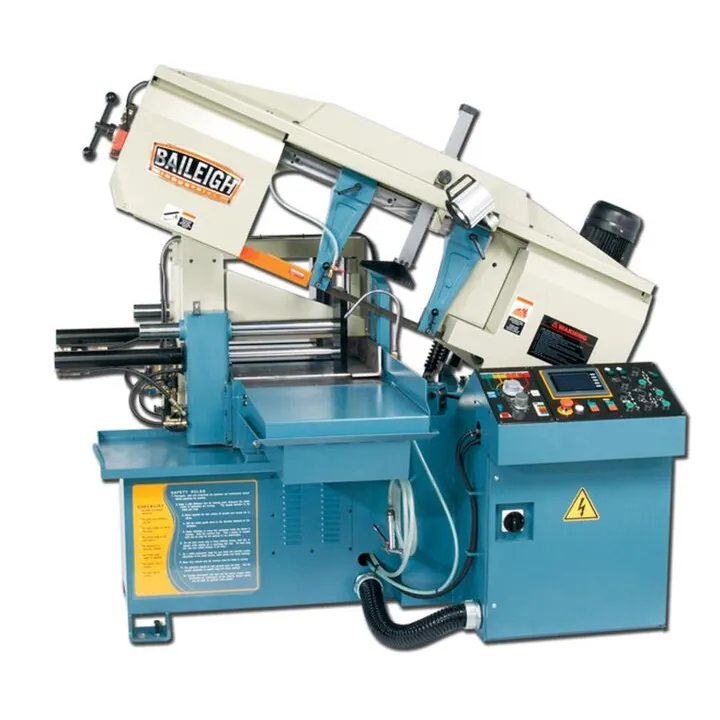 Baileigh BS-20A 13-Inch Automatic Horizontal Bandsaw - 220V 3-Phase Industrial Grade