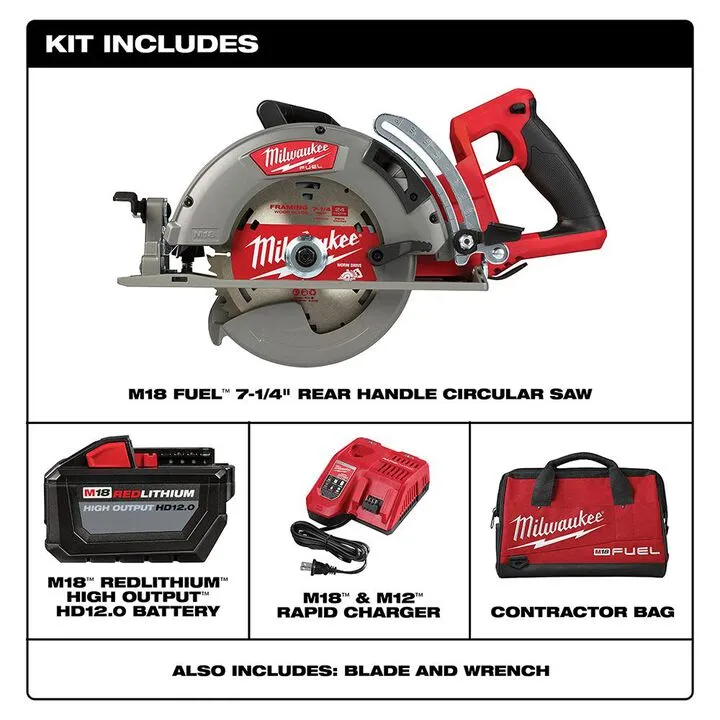 Milwaukee M18 FUEL Rear Handle 7-1/4 in. Circular Saw Kit 1