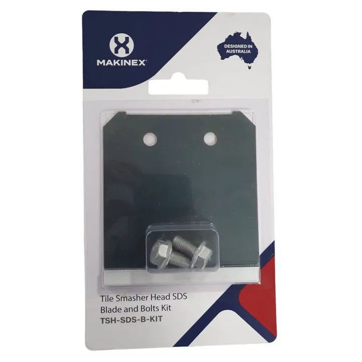 Makinex Tile Smasher Head SDS Blade and Bolts Kit - High-Performance Demolition Accessory