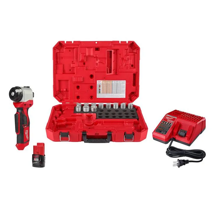 Milwaukee M12 Cordless Cable Stripper Kit for Al THHN / XHHW Cables