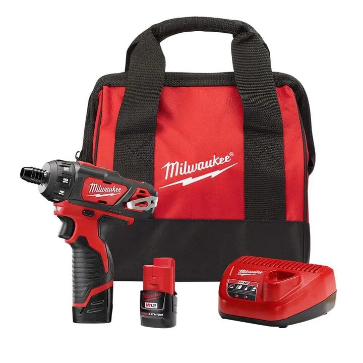 Milwaukee M12 1/4 in. Hex 2-Speed Screwdriver Kit - Compact Precision Performance