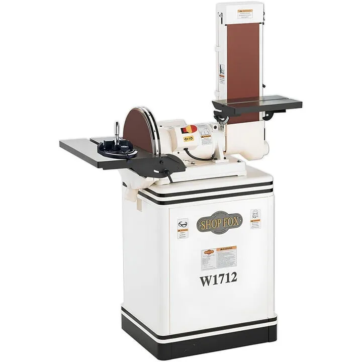 Shop Fox 1-1/2 HP 6in Belt / 12in Disc Combination Sander - High-Performance Woodworking Essential