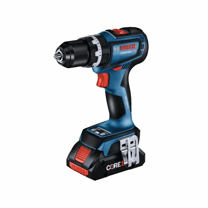 Bosch 18V EC Brushless 1/2 Inch Hammer Drill/Driver Kit with 2x CORE18V 4Ah Batteries 2