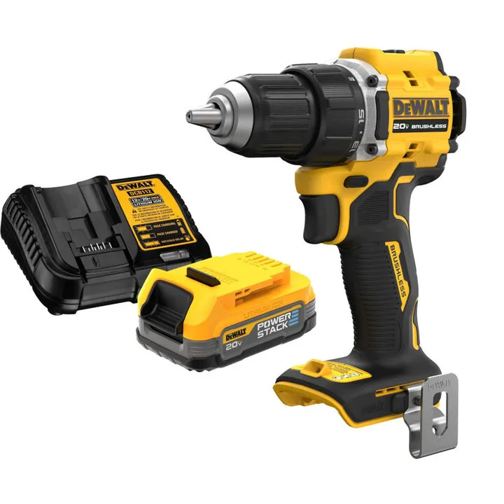 DEWALT ATOMIC 20V MAX Compact Drill Driver with POWERSTACK Battery & Charger Kit