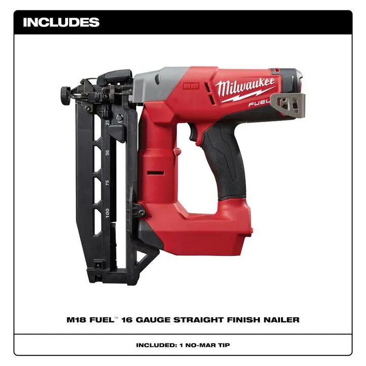Milwaukee M18 FUEL 16 Gauge Straight Finish Nailer - Factory Reconditioned (Bare Tool) 3