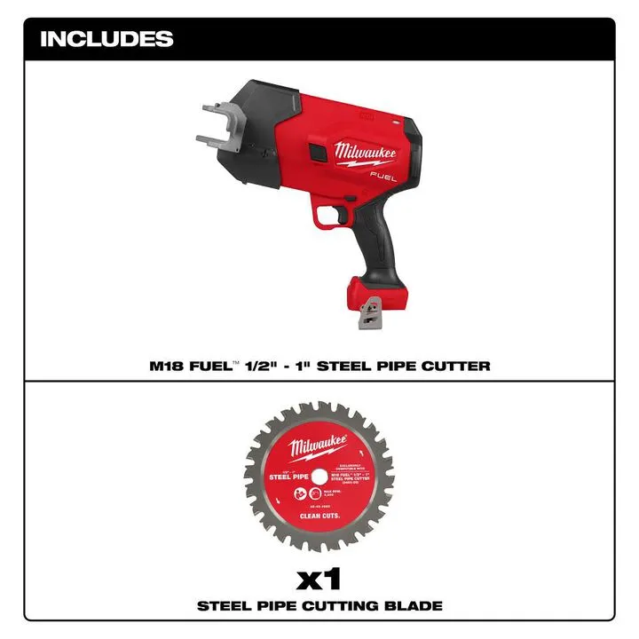 Milwaukee M18 FUEL 1/2 Inch - 1 Inch Steel Pipe Cutter (Bare Tool) 2
