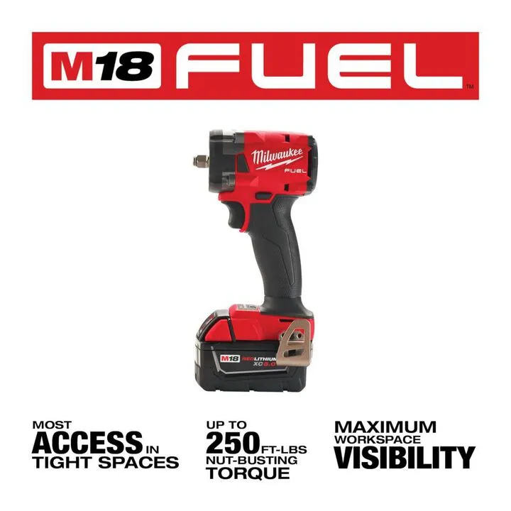 Milwaukee M18 FUEL 3/8-inch Compact Impact Wrench with Friction Ring Kit 2