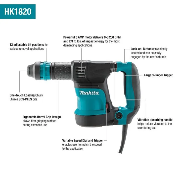 Makita SDS-PLUS Power Scraper - Professional Grade Scaling & Removal Attachment 5