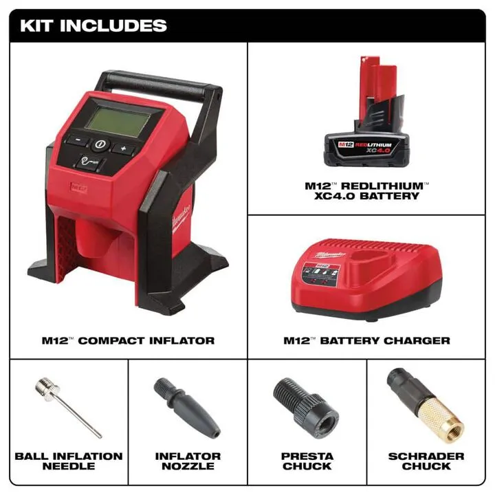 Milwaukee M12 Compact Inflator Kit & M12 Radio + Charger Bundle: Professional Performance Guide 4