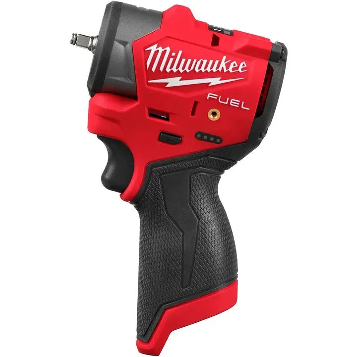 Milwaukee M12 FUEL 1/4 Inch Subcompact Impact Wrench with Protective Boot - Professional Grade Kit 2