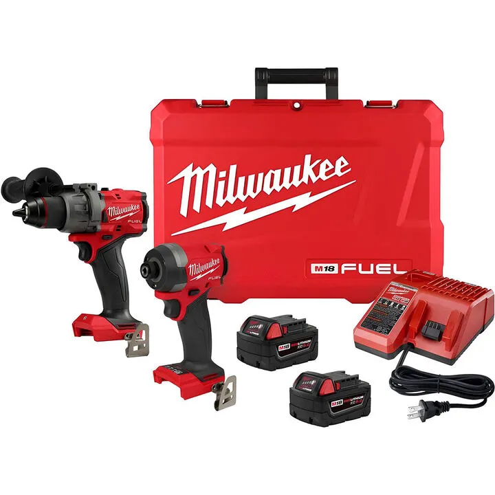 Milwaukee M18 FUEL 3-Tool Combo Kit: Drill, Impact Driver & Pruning Saw 5